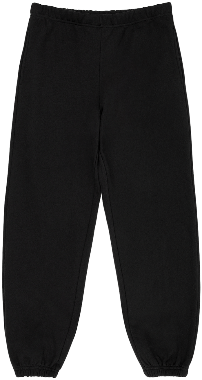 unisex sweats flat lay - black