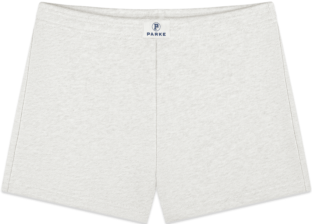 mini sweatshorts -heather grey