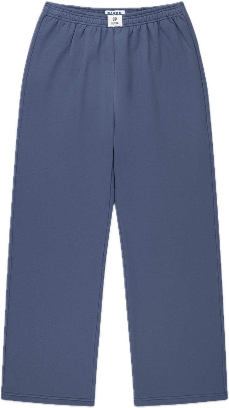 sweat boxer pant flat lay -sapphire
