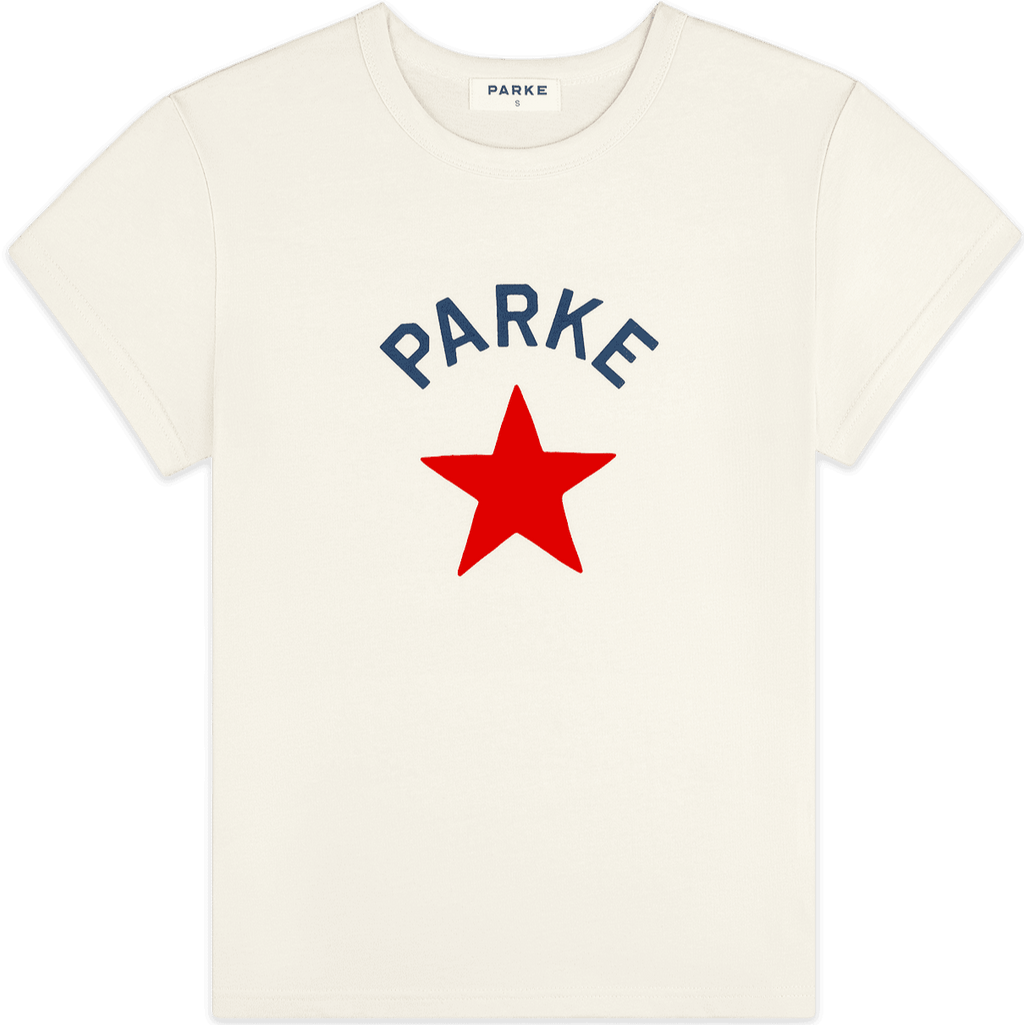 graphic tee -cream