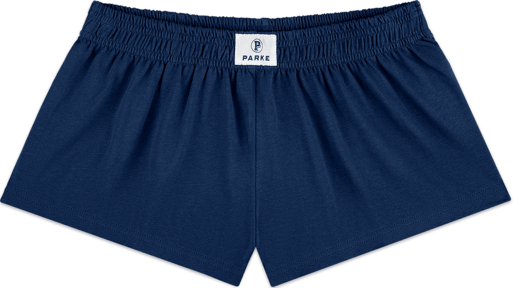 cotton boxer short flat lay -denim