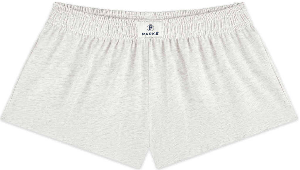 cotton boxer short flat lay -classic grey